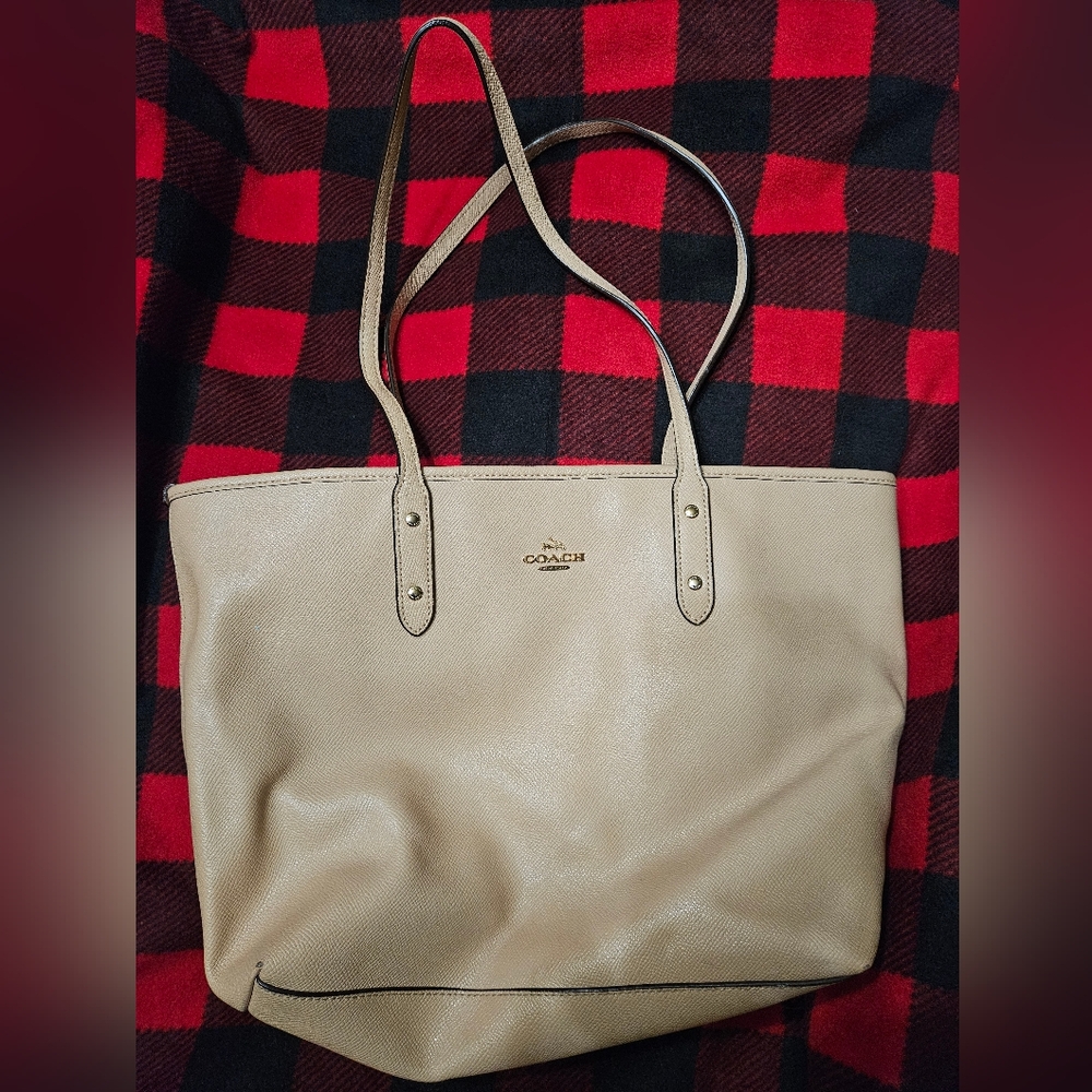 Tan Coach Purse